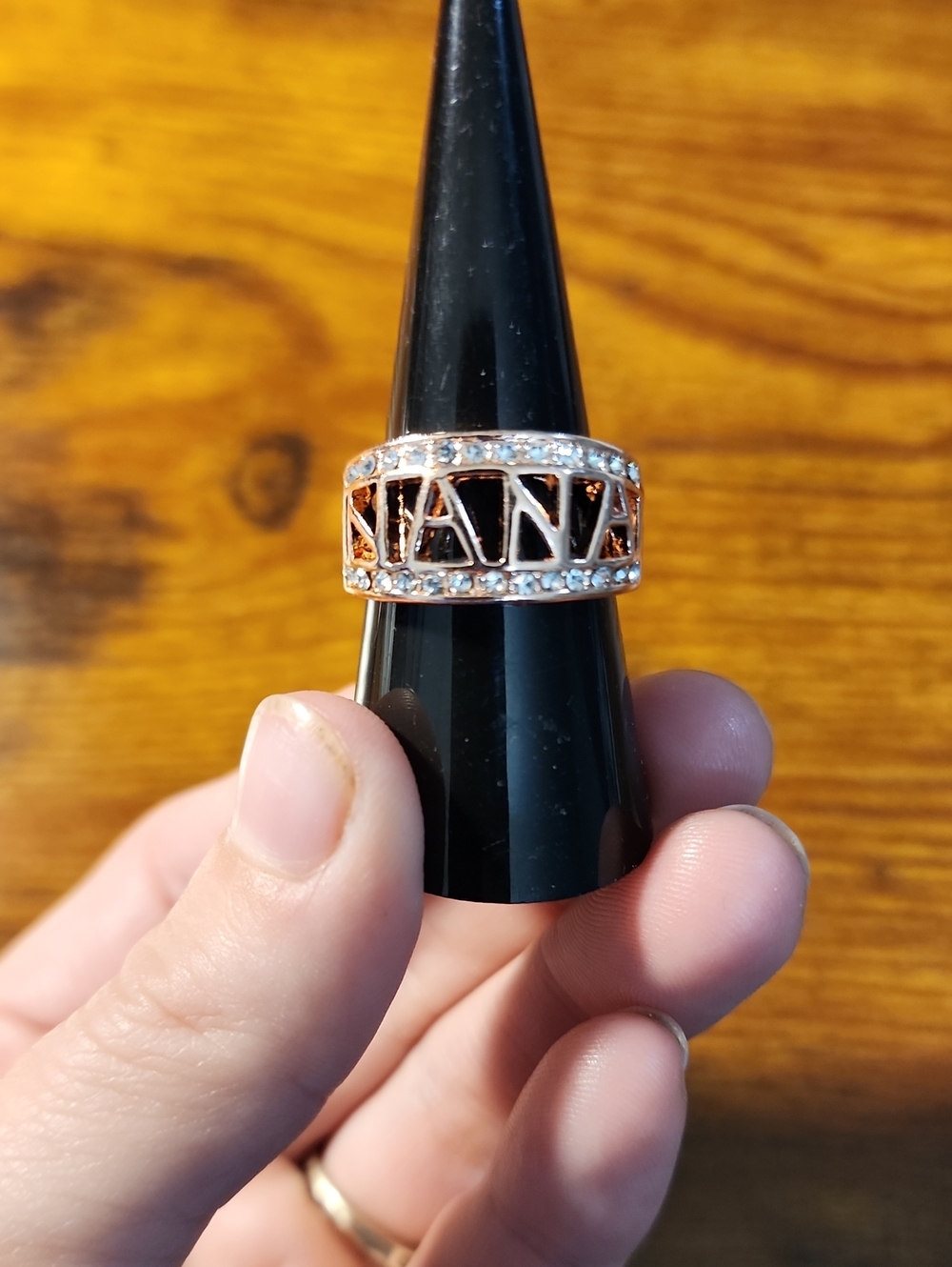 1 PC Charm Cubic Zirconia Ring For Mom For Mother's Day Gift Anniversary Party